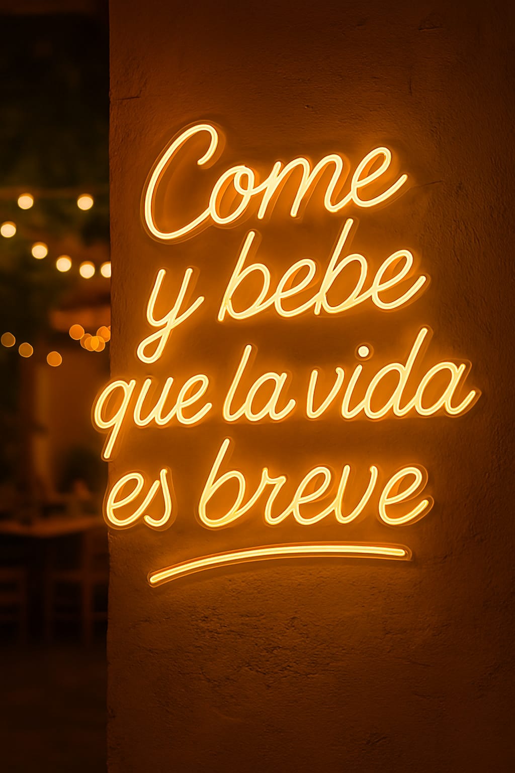Come y bebe que la vida es breve (Para Interior)